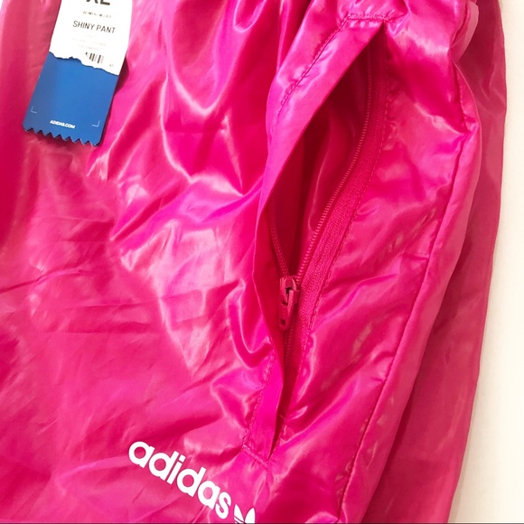 ‼️SOLD‼️Pink Adidas Shiny Cargo Track Pants - Picture 4 of 6
